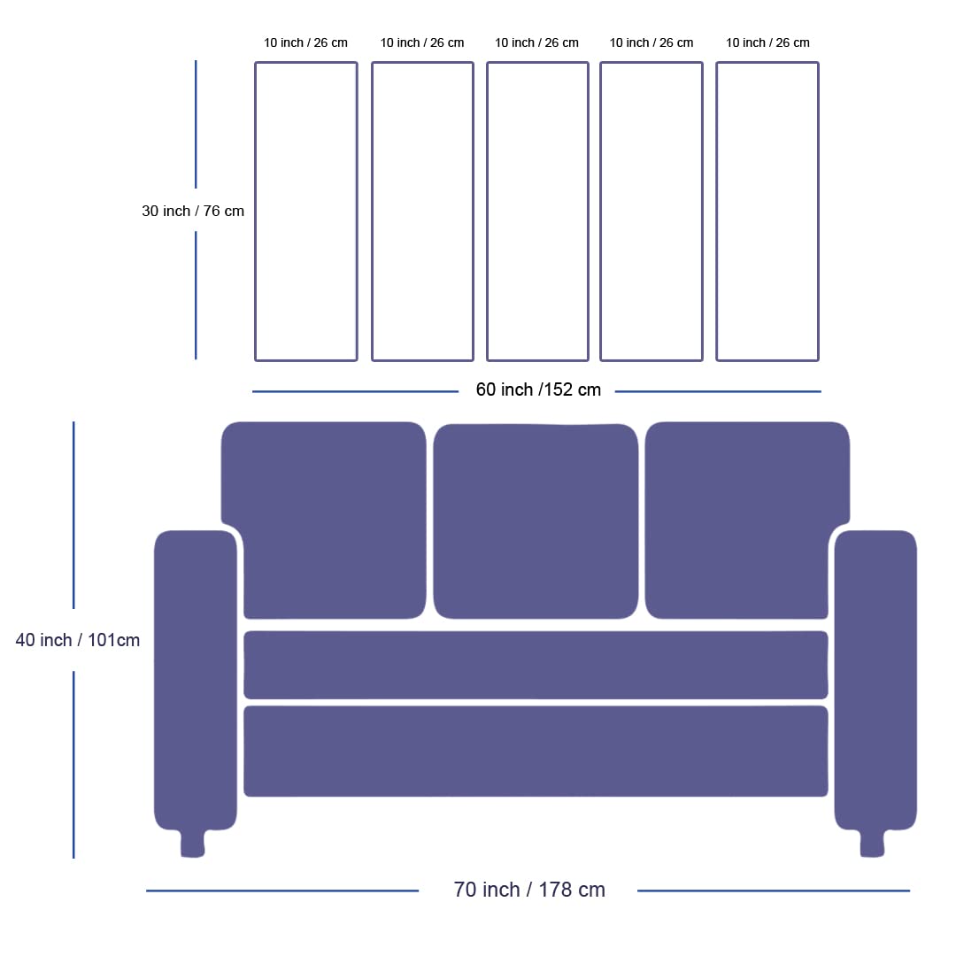 Maxstone Improve Your Place Wall Painting Digital Multiple Pannal (Multicolour, 60 X 30 Inch) Vynl, Sparkle Effects,Wall Paintin